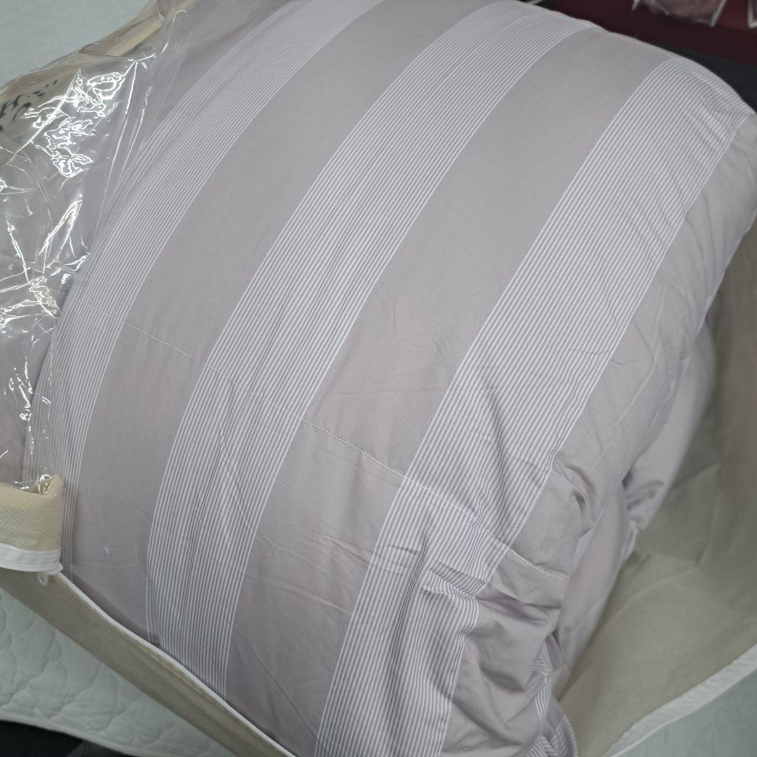 新品 西川 羽毛布団 シングルロング 羽毛掛け布団 ダウン ハイボリューム 日本