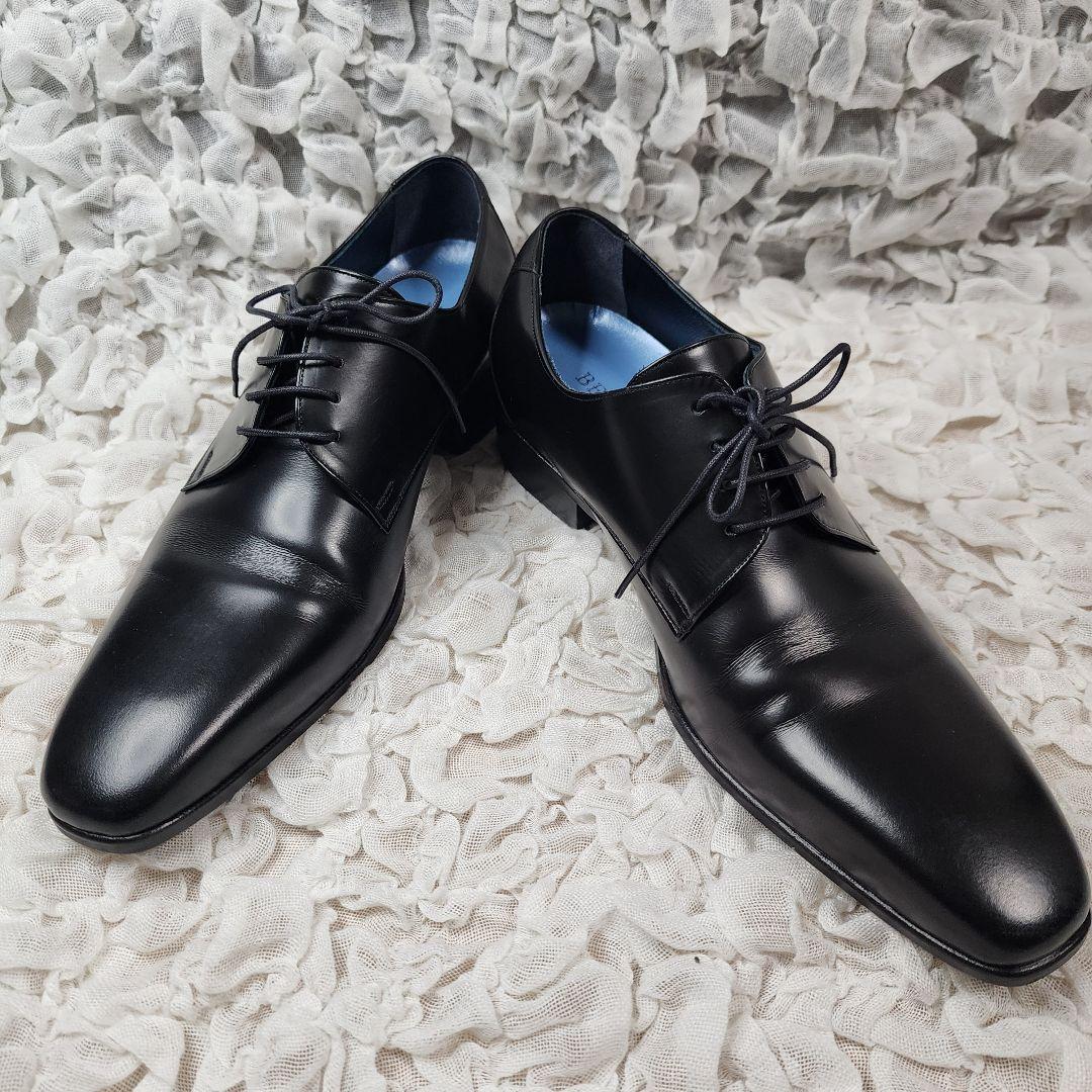 むぎ＊美品 ベニル プレーントゥ レザー シューズ 6㎝ヒールアップ