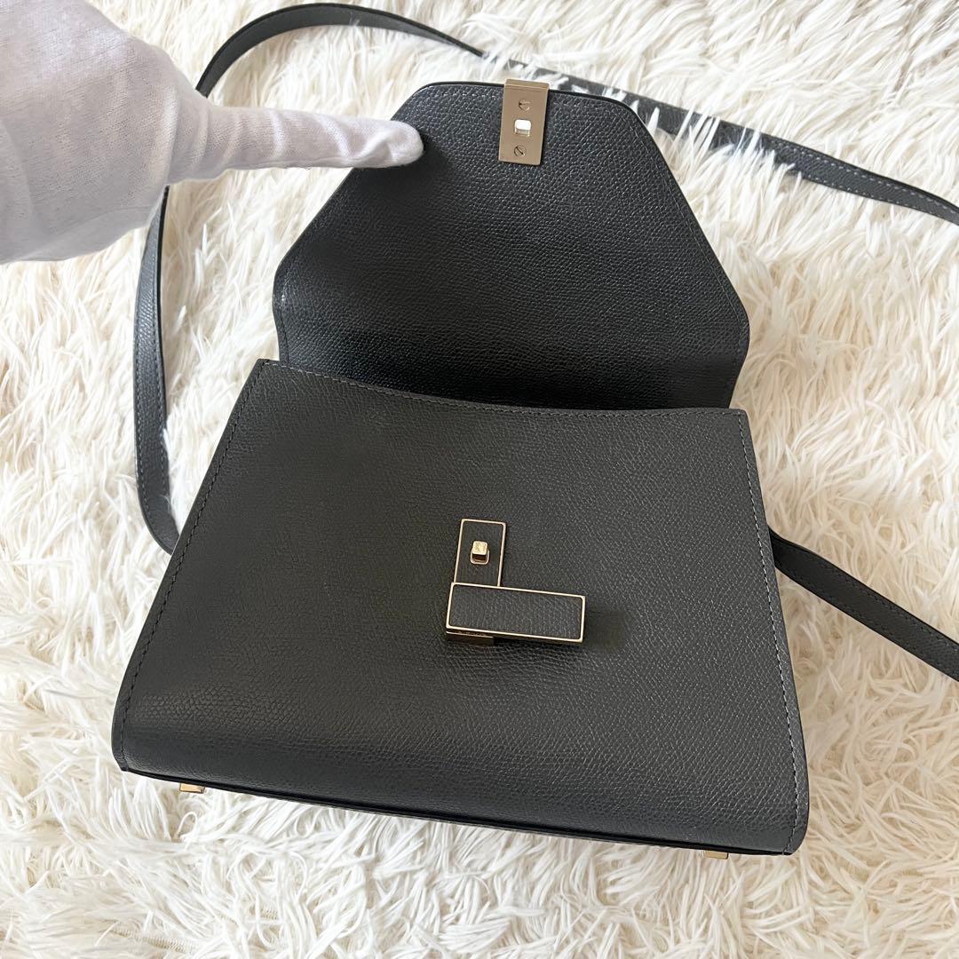 Valextra ヴァレクストラ　ハンドバッグ ミニ　イジィデ　ブラック