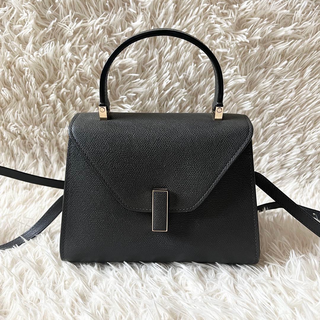Valextra ヴァレクストラ　ハンドバッグ ミニ　イジィデ　ブラック