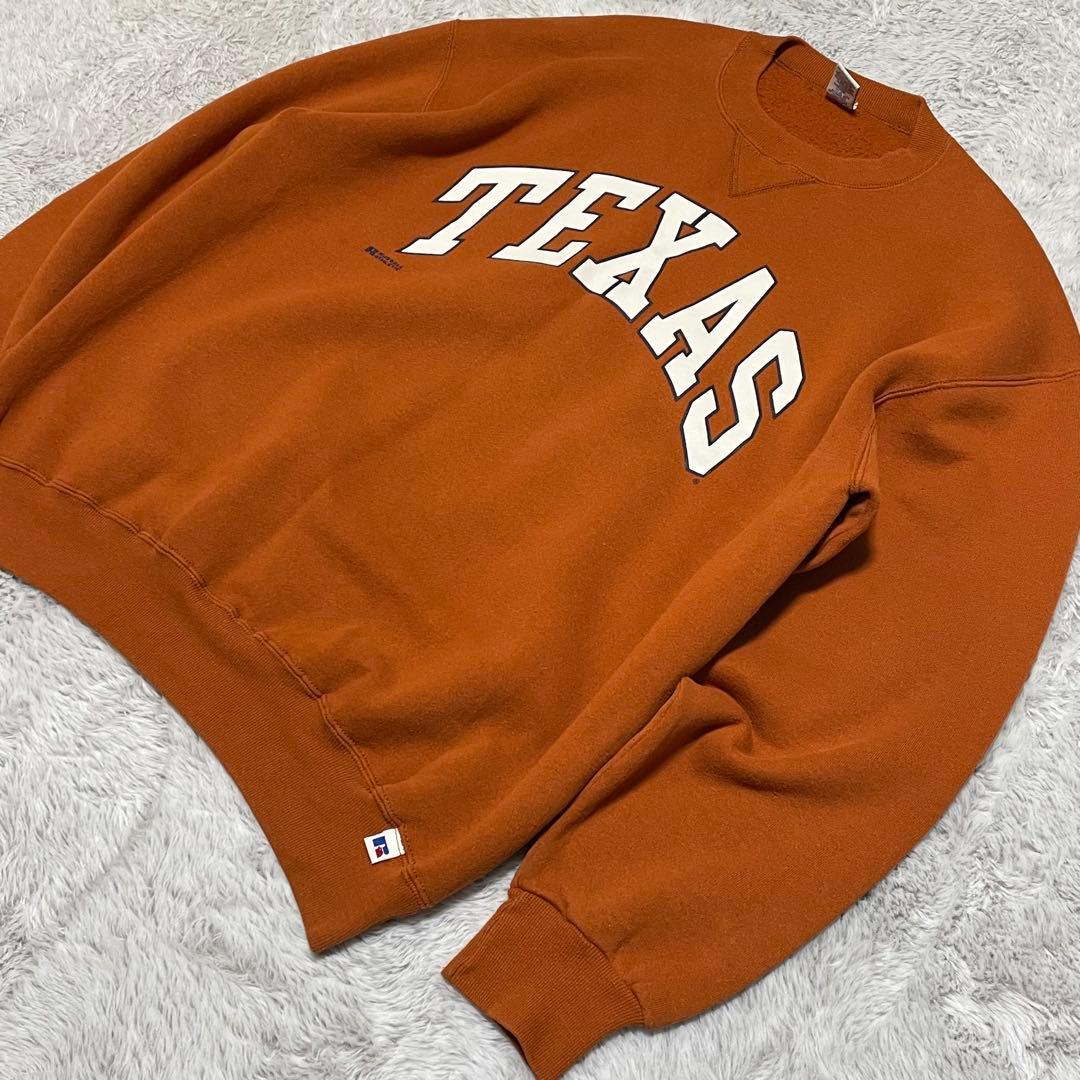 ラッセルアスレチック　スウェット　90s USA製 TEXAS アーチロゴ　XL
