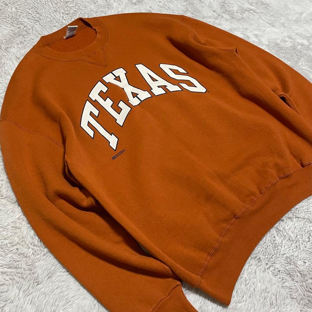 ラッセルアスレチック　スウェット　90s USA製 TEXAS アーチロゴ　XL