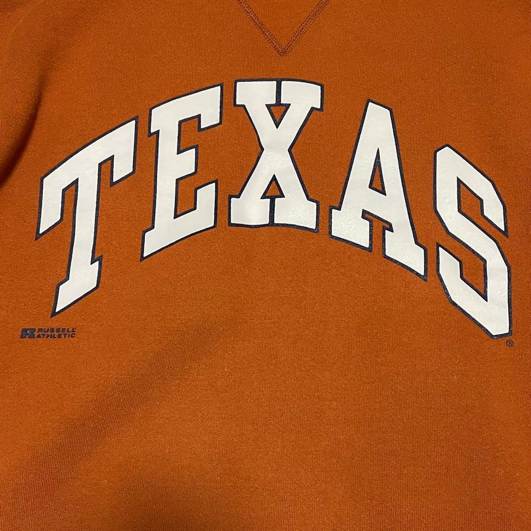 ラッセルアスレチック　スウェット　90s USA製 TEXAS アーチロゴ　XL