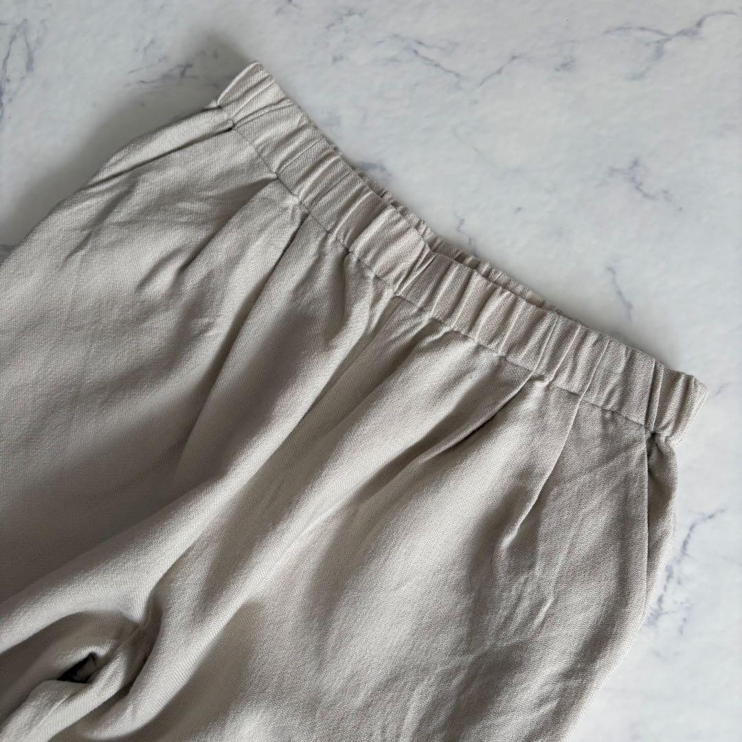 極美品 evameva エヴァムエヴァ ウール コットン リネンパンツ サイズ2