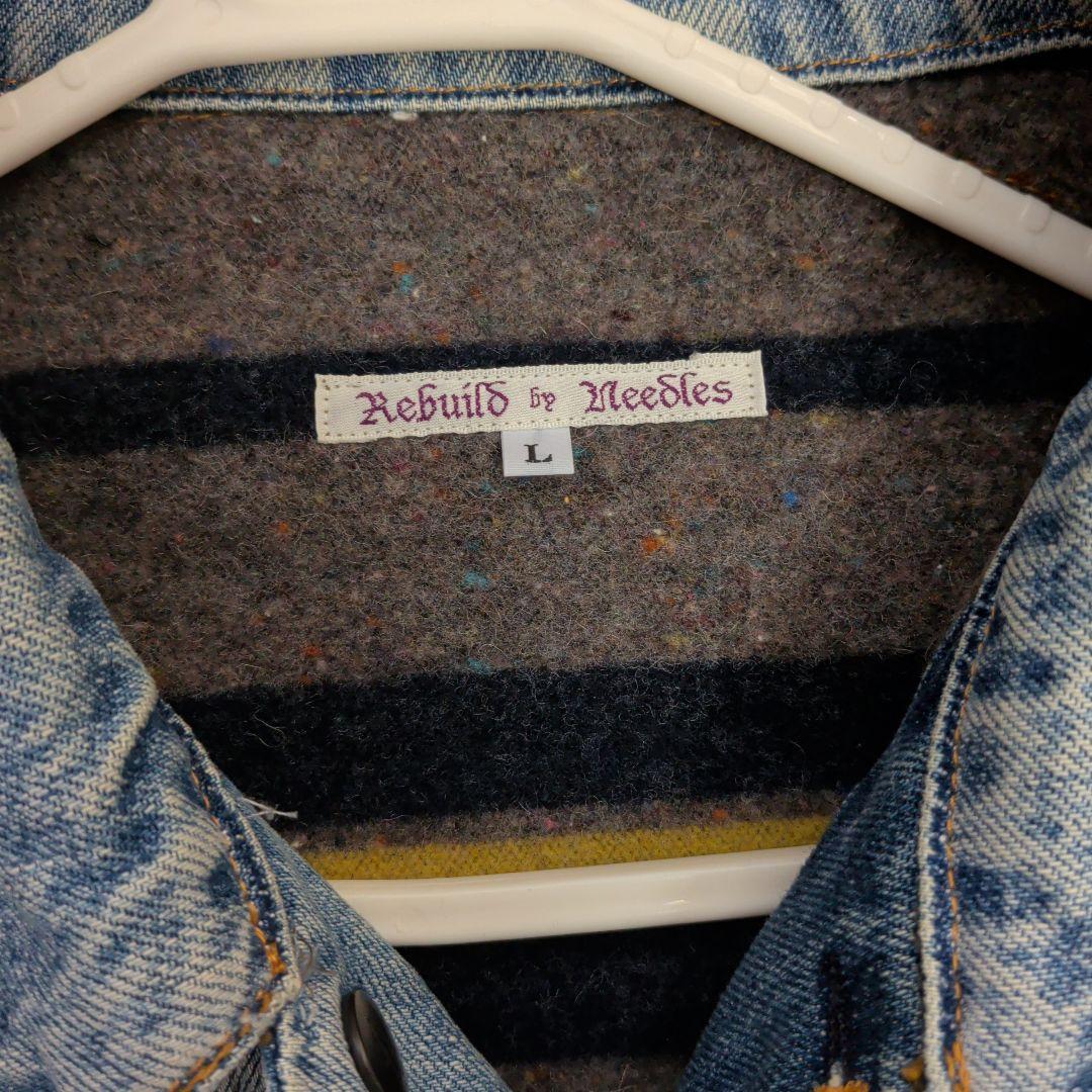 Rebuild by Needles パッチワークデニムジャケット L