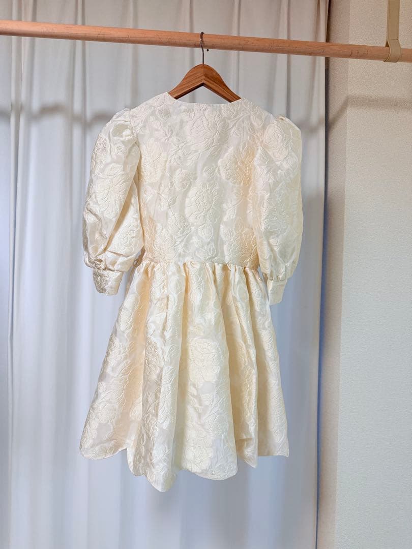 【DREAM sister jane】ジャガード花柄ラップミニワンピース