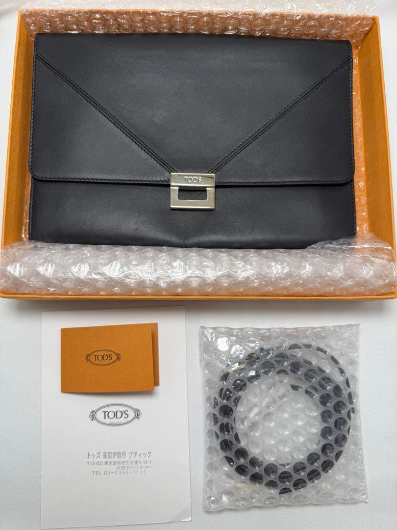 TOD’S トッズ 2WAY ショルダー クラッチ バッグ