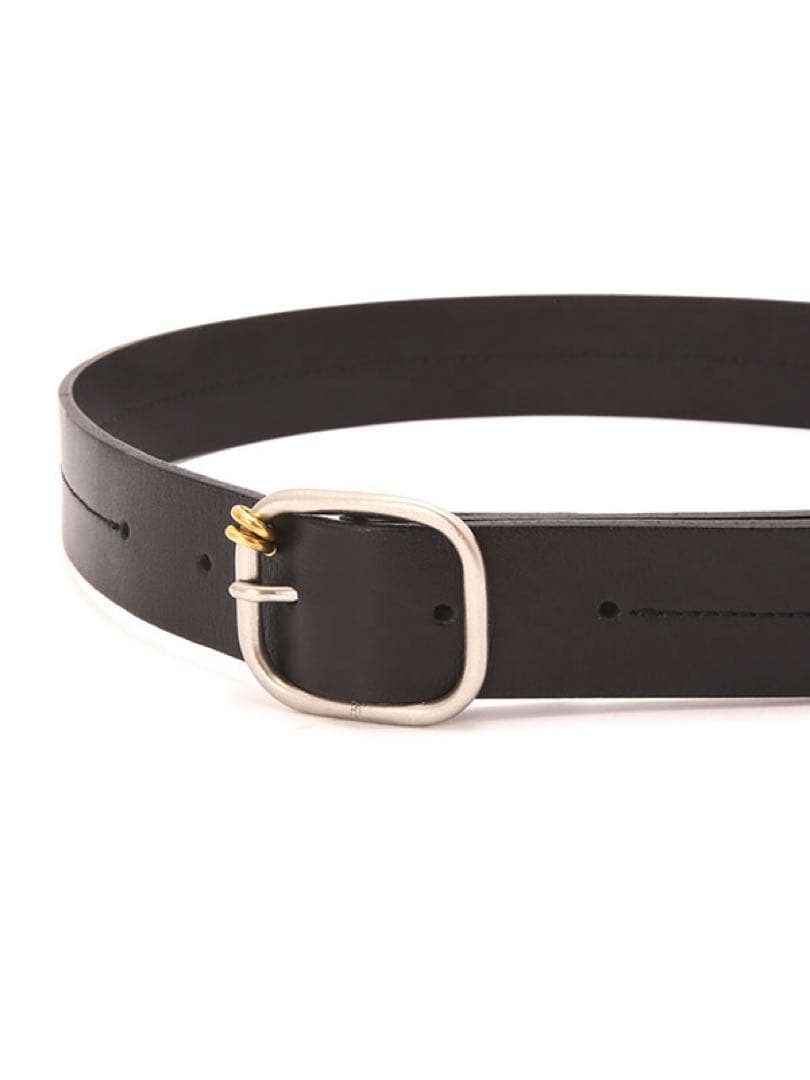 新品　ETRE TOKYO ブラスリングバックルセンターステッチベルト　ブラック