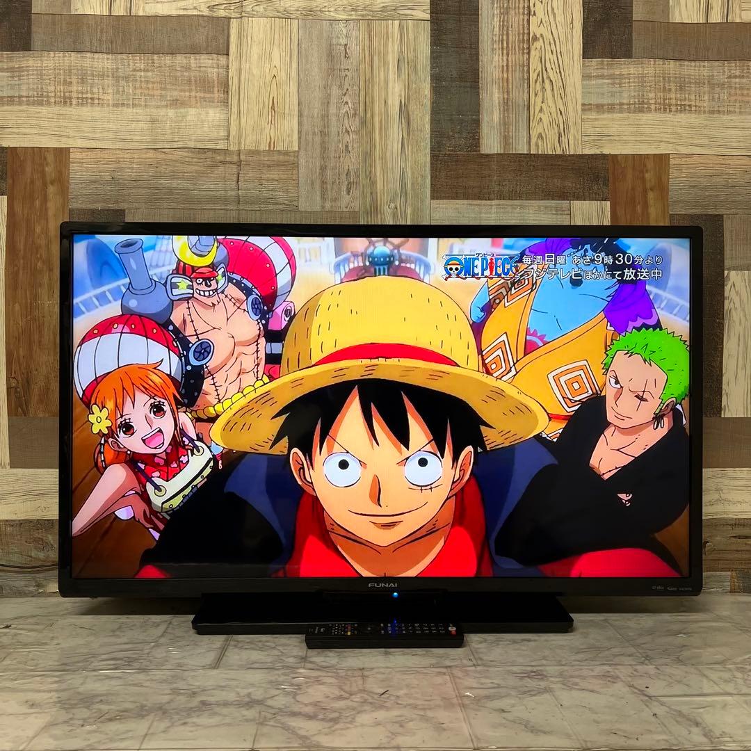 即日受渡❣️全国送料込 フナイ40型地デジBSCSテレビ Wチューナー裏番組録画可
