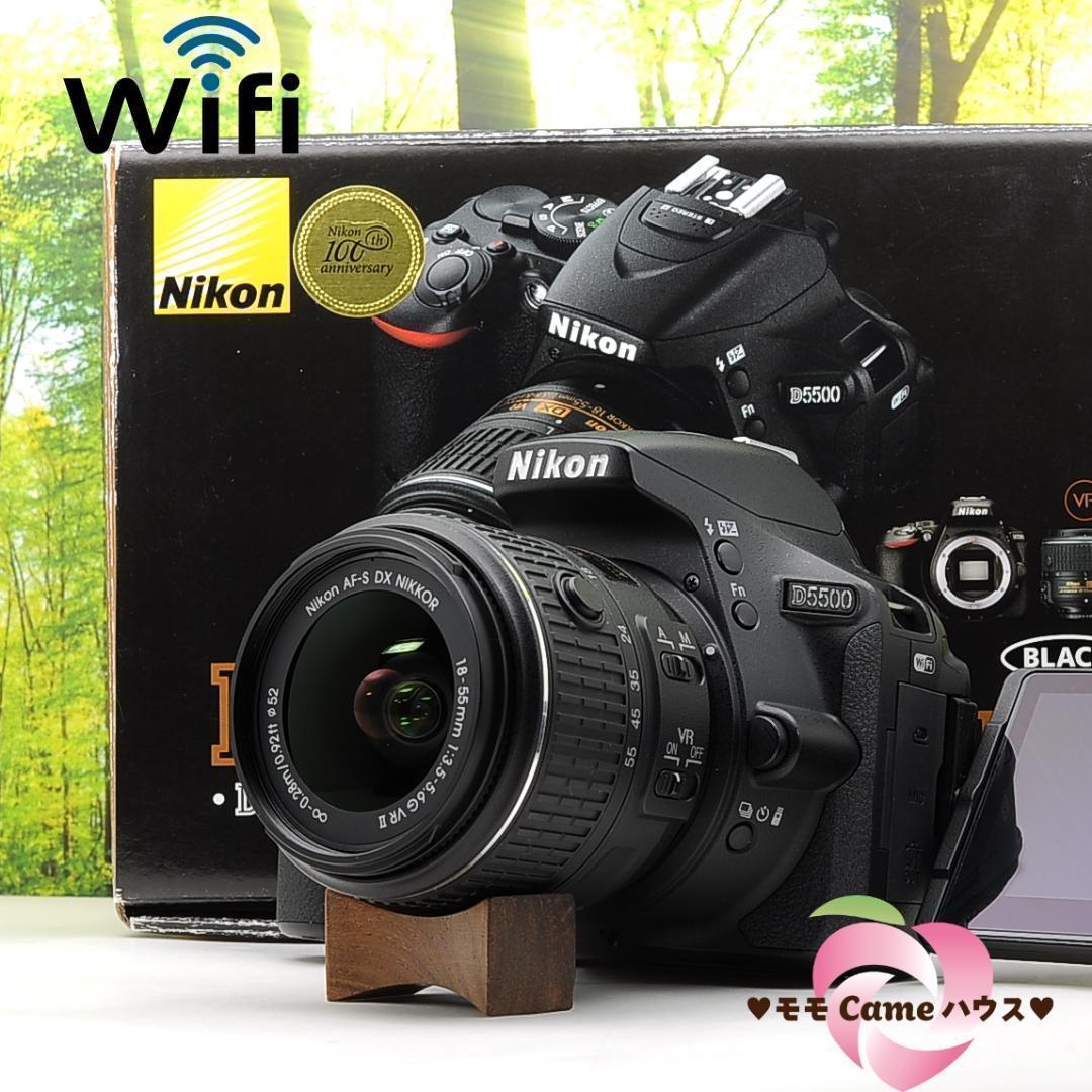 ショット数7259枚！スマホ転送機能付☆ニコン D5500☆液晶タッチ操作