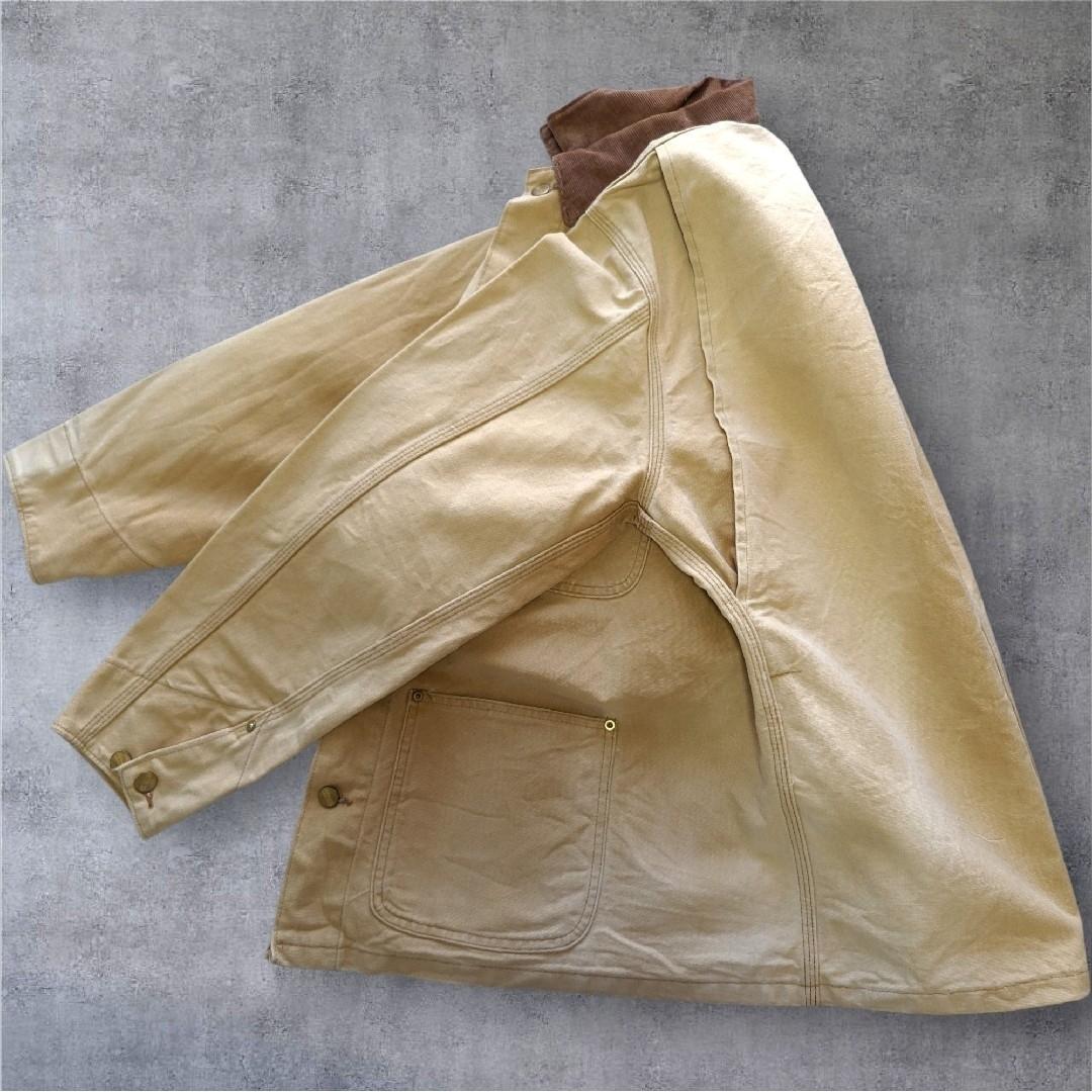 80s 米国製 カーハートミシガンチョアコートカバーオールキャメルブラウンダック