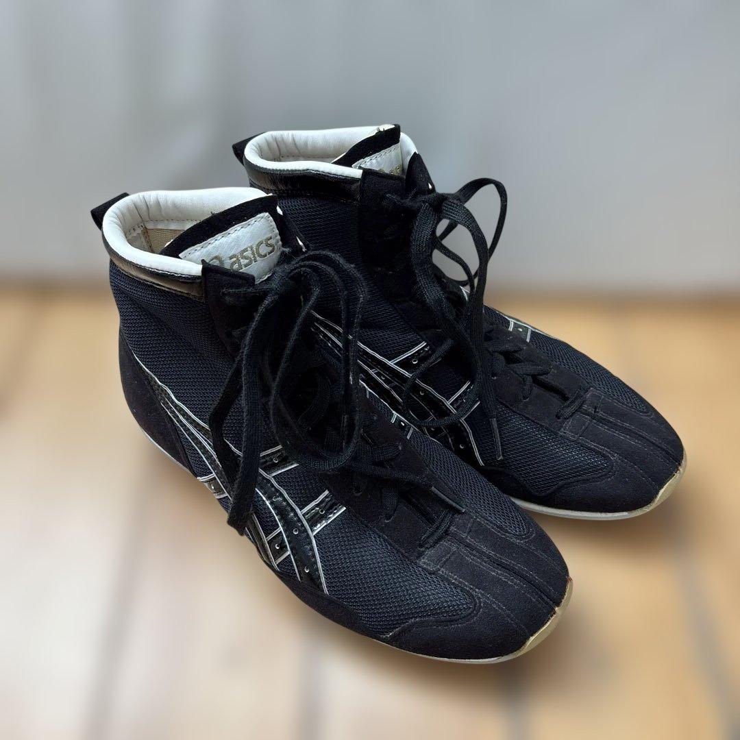 ASICS ボクシングシューズ 25cm ブラック アメリカ屋