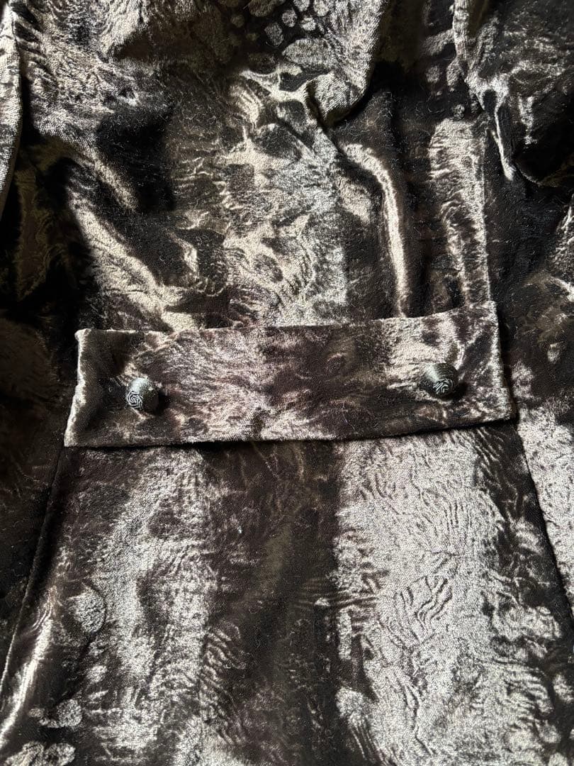 極美品 Fairmoor ミンクファー付き フレアコート　焦茶