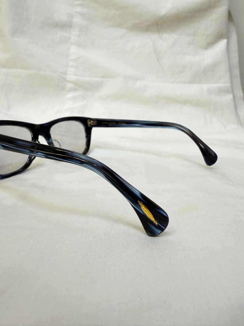 オリバーピープルズ Houston ブルー柄 メガネ サングラス　度なし