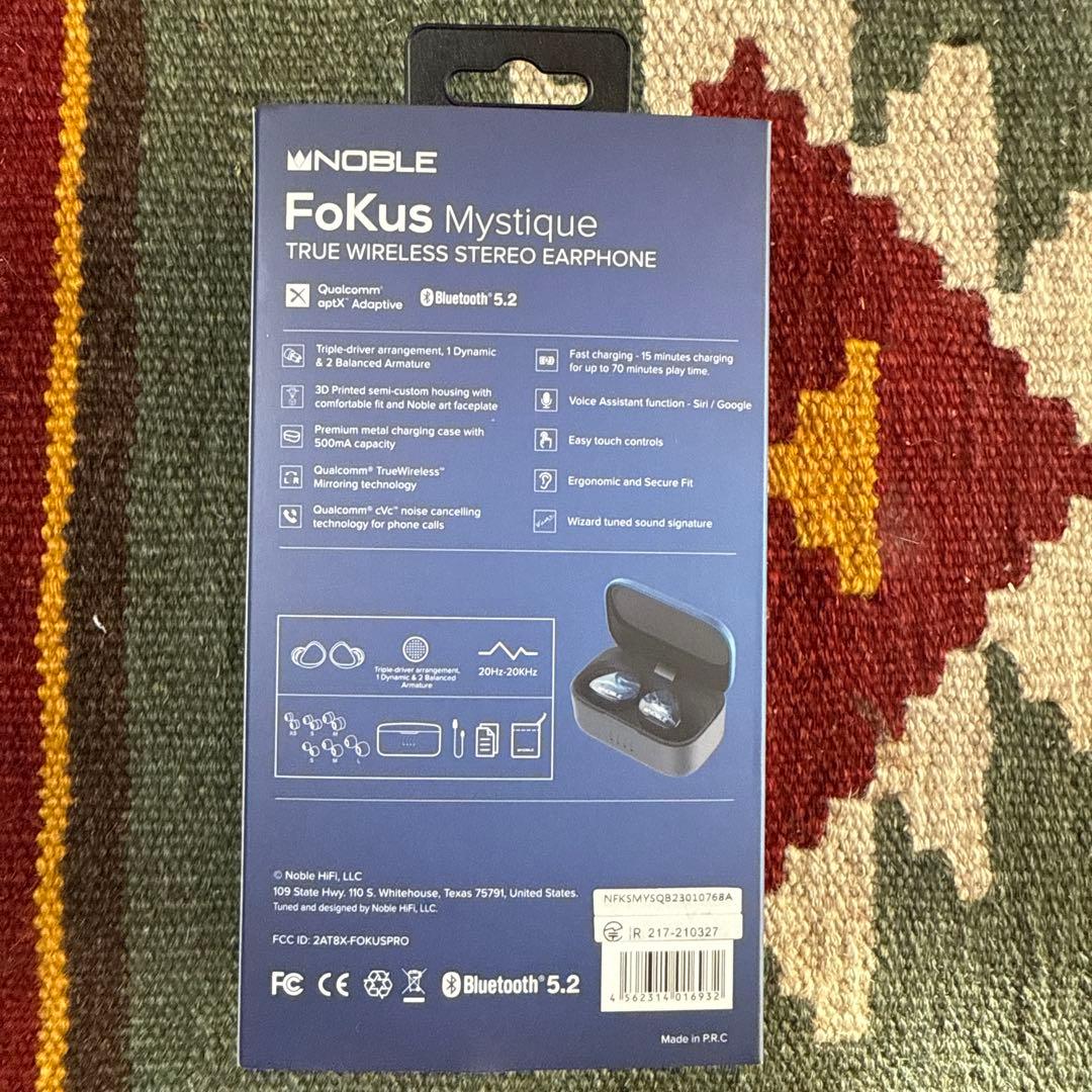 Noble Audio FoKus Mystique ワイヤレスイヤフォン