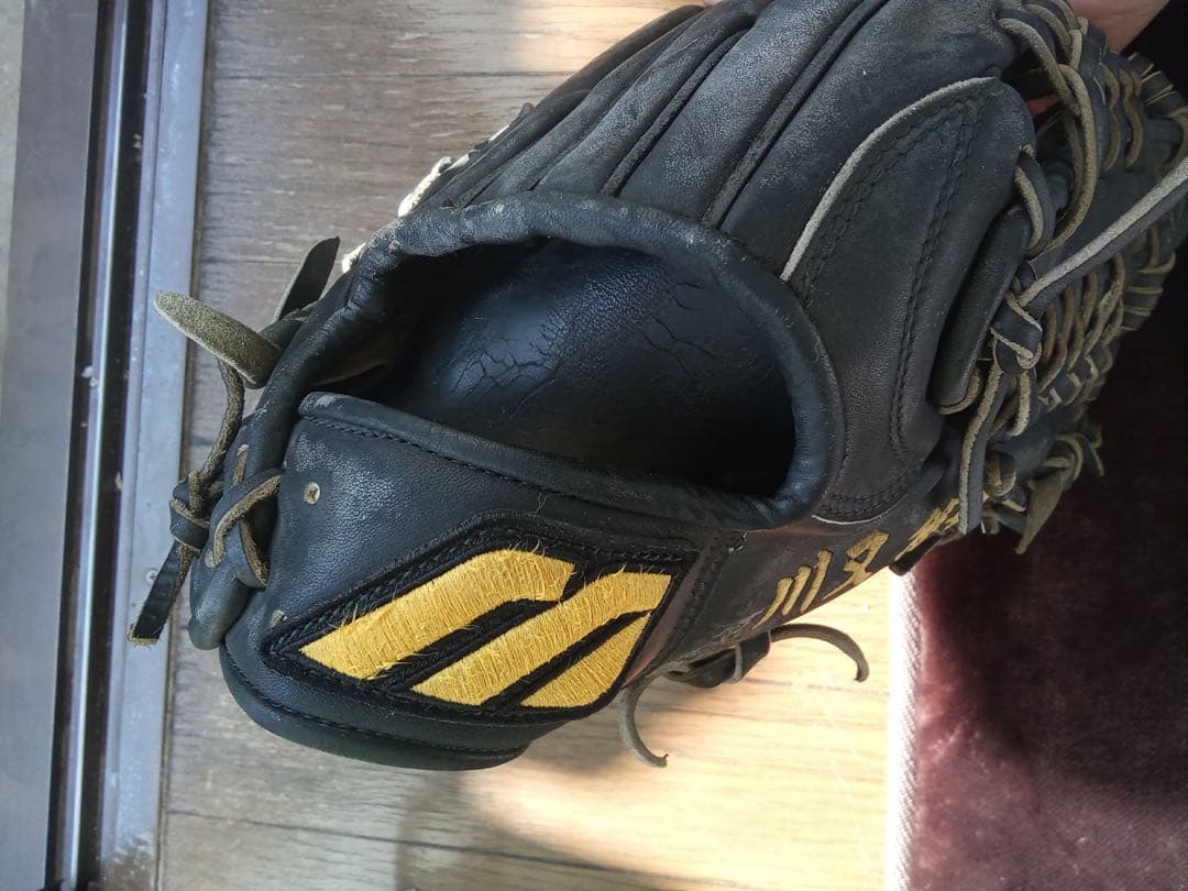 【人気】ミズノプロ オーダー 外野手用グローブ 黒 イチローモデル系