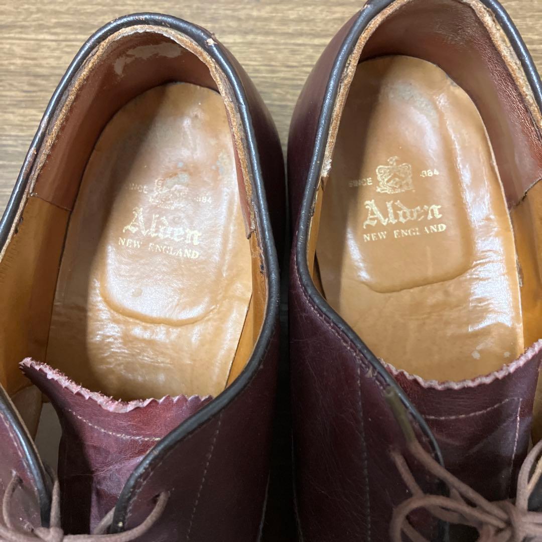 Alden ダークブラウン ドレスシューズサイズ11ハーフBワイズ