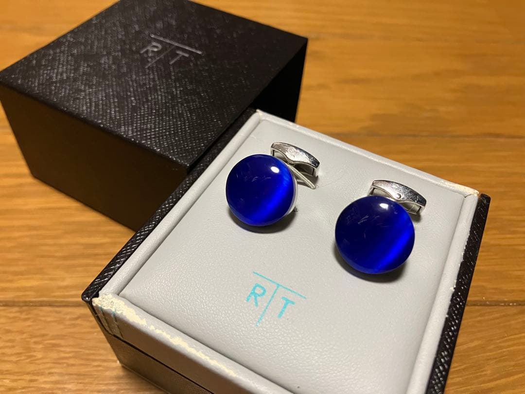 タテオシアン　カフリンクス　ブルー　TATEOSSIAN 　カフス
