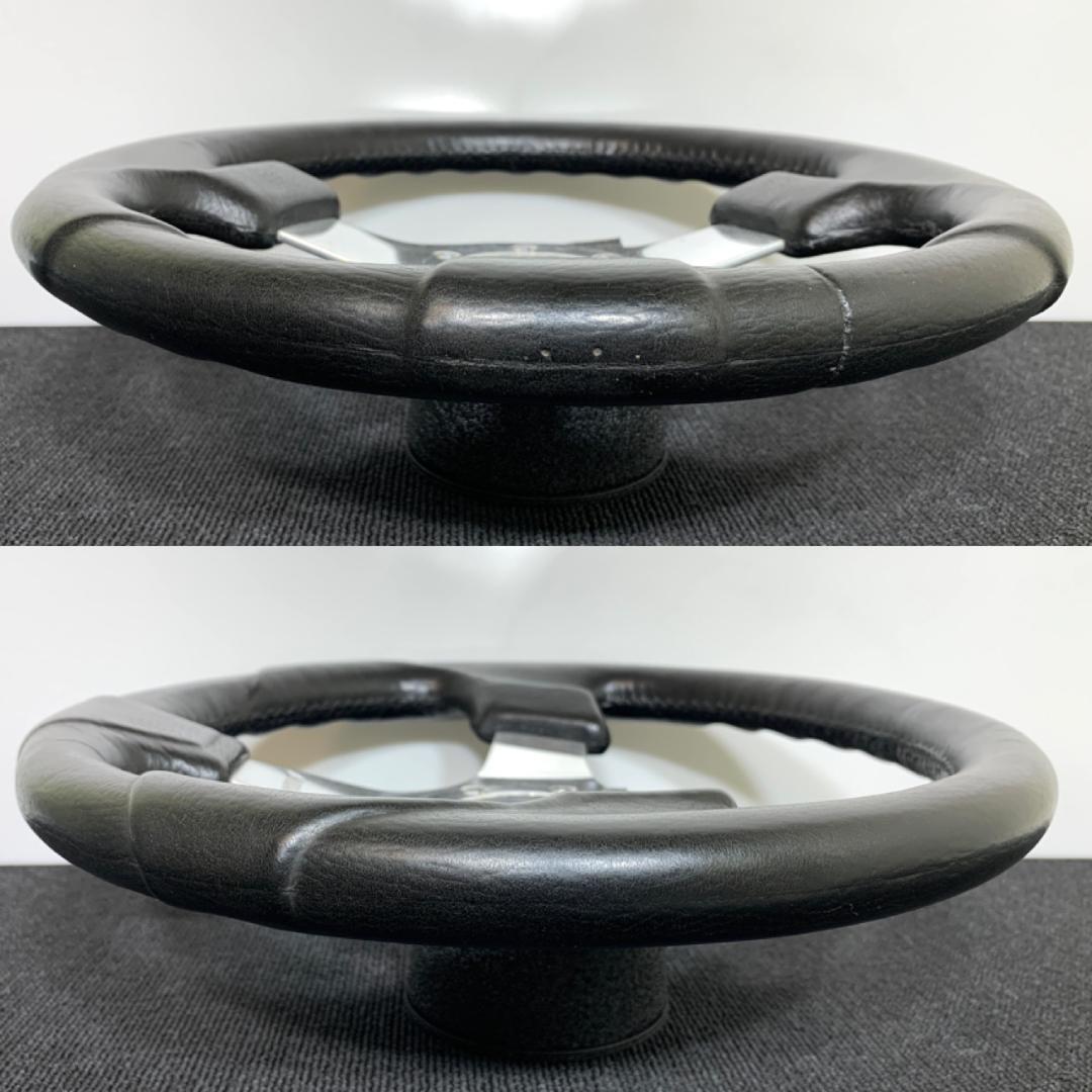 OBA オバ オバハン ステアリング 33パイ ポリッシュ ブラックスキン 希少