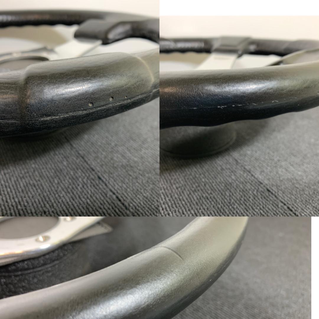 OBA オバ オバハン ステアリング 33パイ ポリッシュ ブラックスキン 希少