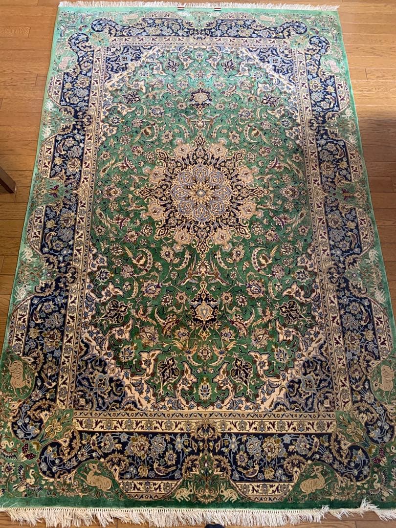 最高級イスファン産ペルシャ絨毯