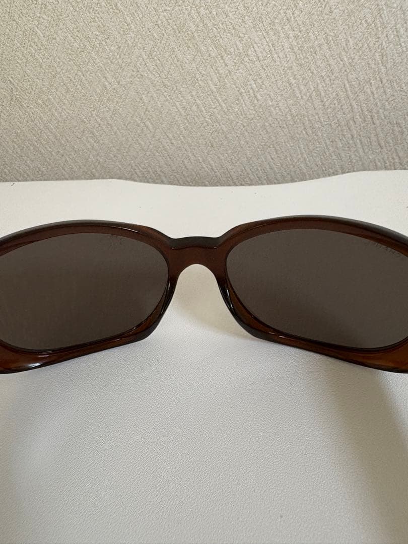 CHANEL カメリア柄　ブラウン サングラス