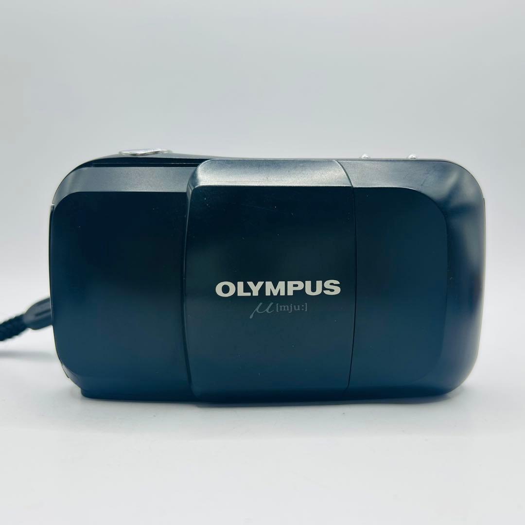 美品　OLYMPUS μ mju 初代 ブラック コンパクトフィルムカメラ