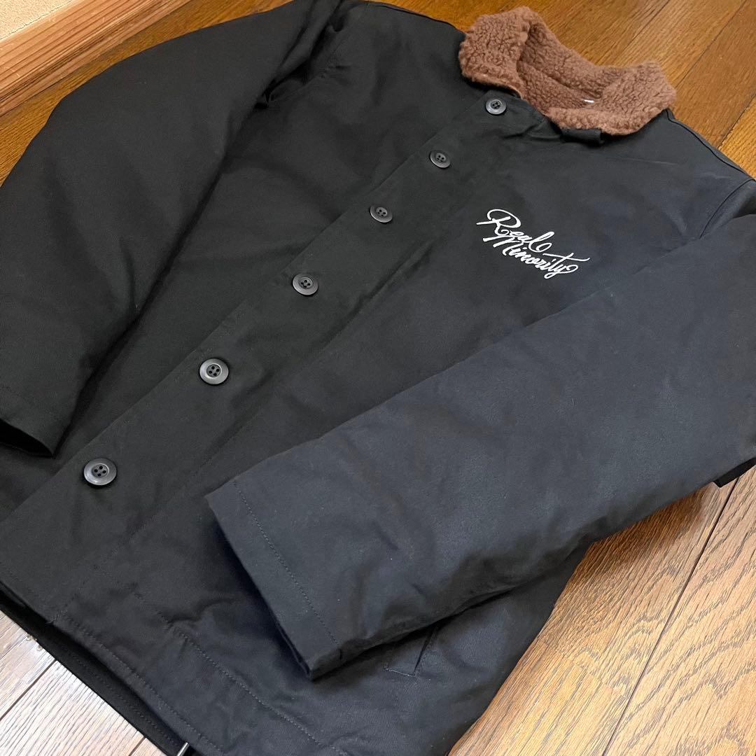 【未使用】REAL MINORITY N-1ボアデッキジャケット L ブラック