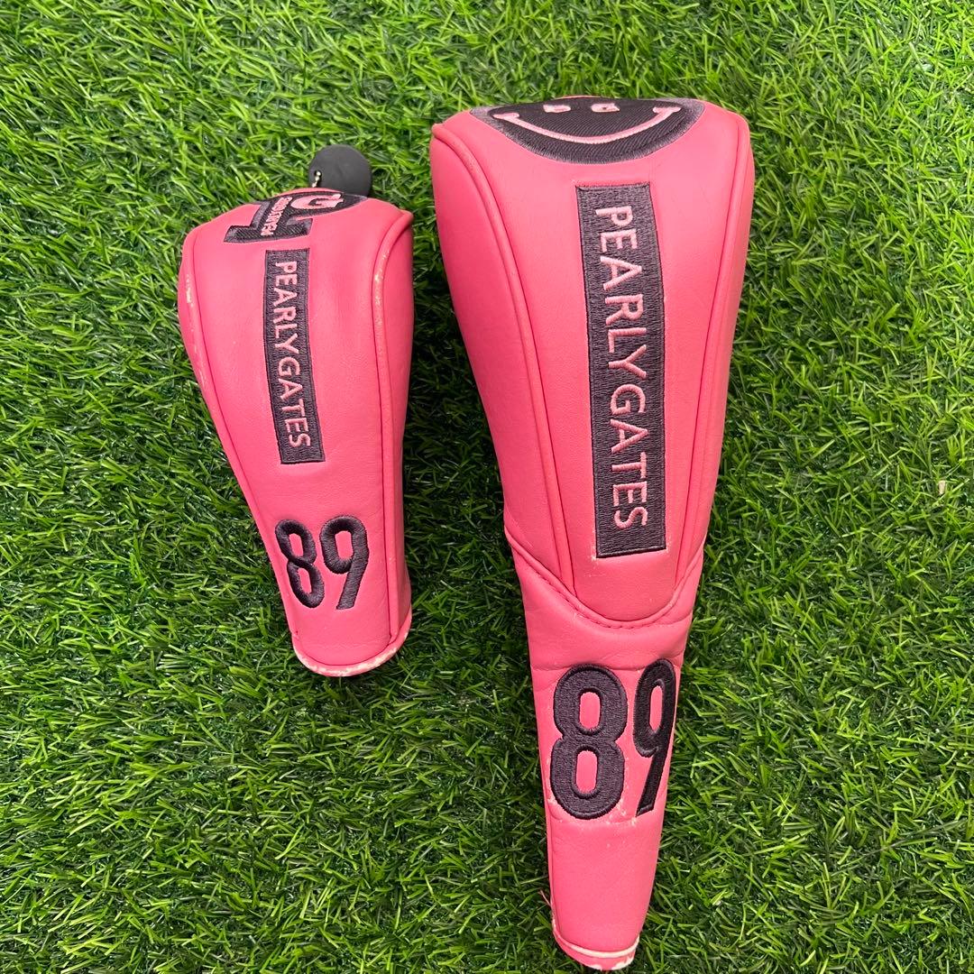 パーリーゲイツ スタンド式　キャディバッグ ピンク　ヘッドカバー付き　ゴルフ