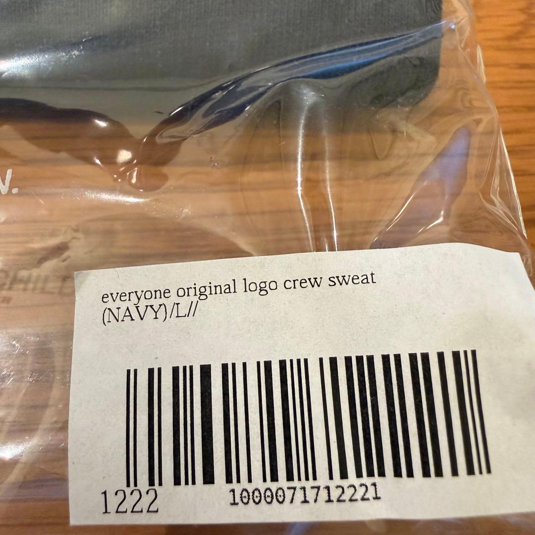 【新品・L】everyone original logo crew sweat