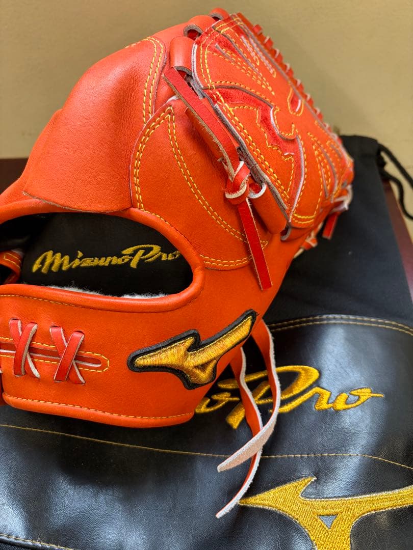 ミズプロ　オレンジ 硬式グローブ