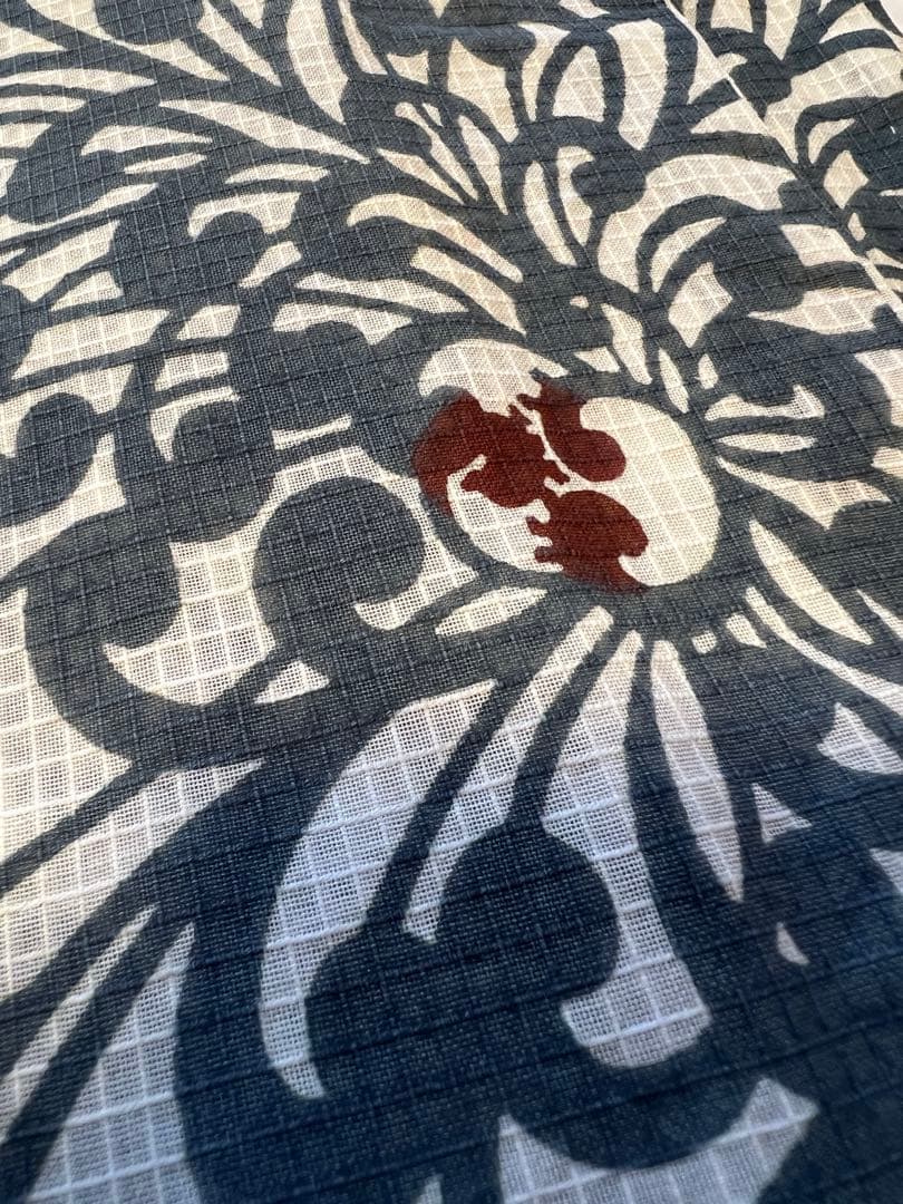 竺仙綿紅梅　浴衣・帯セット　夏訪問着