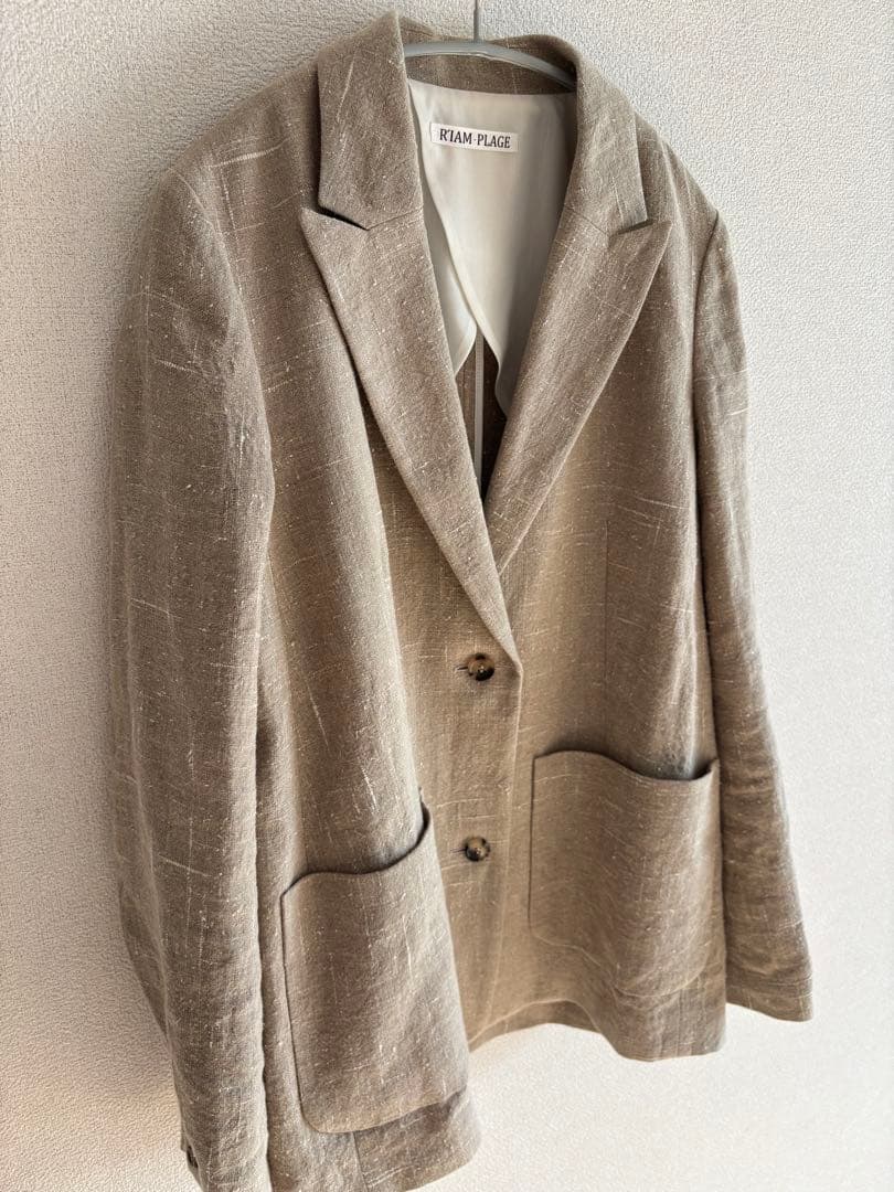 Plage【R’IAM】SILKNEP ジャケット 36