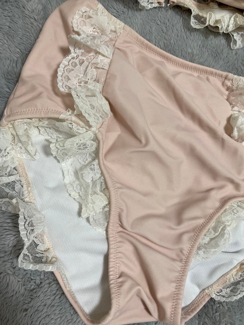 swankiss 水着 ビキニ　ピンク　レース　リボン　フリル