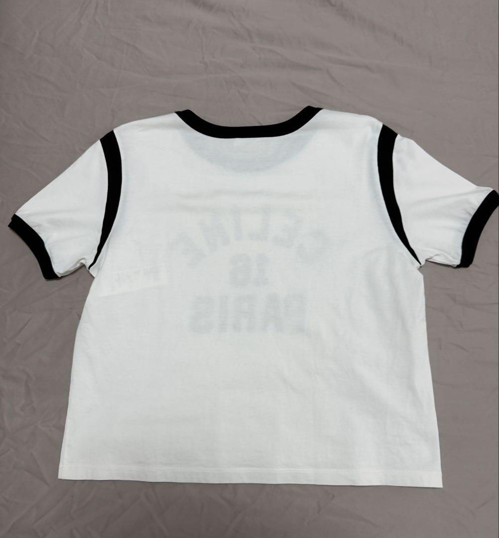 CELINE プリント Tシャツ Lサイズ ホワイト