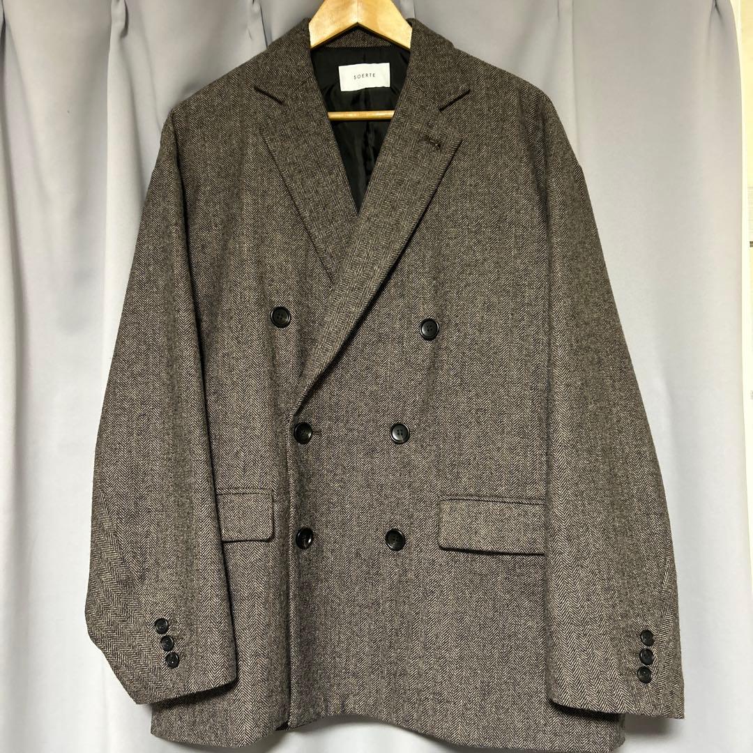 【美品】soerte ソエルテ　オーバーサイズダブルブレストジャケット　サイズ1