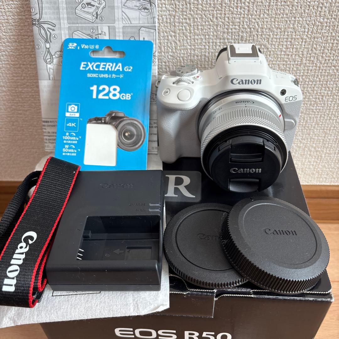 Canon EOS ホワイト ミラーレスカメラ