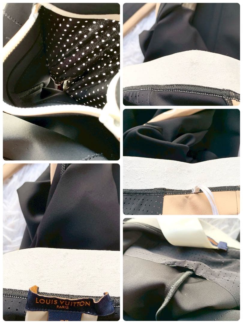 ルイヴィトン　ヴィタミンズ　シャイニー　レギンスパンツ　モノグラム　サイドライン