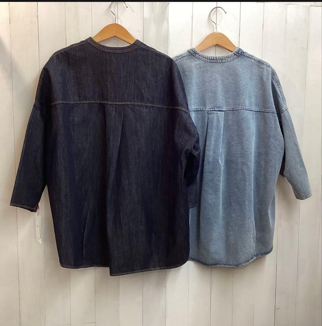 【限定お値下げ】新品☆PASSIONE デニムオーバーシルエットシャツジャケット