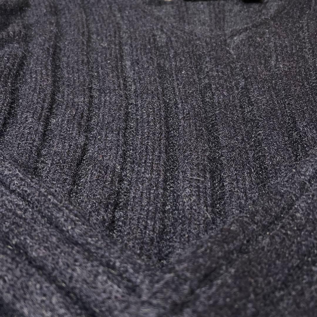 マ*ー様 希少　ダナキャランニューヨーク　DKNY 濃紺 Vネックモヘアセーター