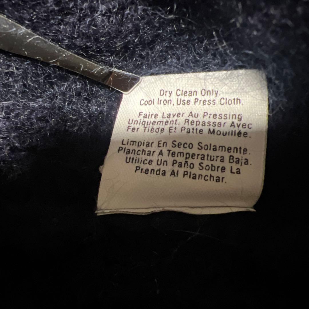 マ*ー様 希少　ダナキャランニューヨーク　DKNY 濃紺 Vネックモヘアセーター