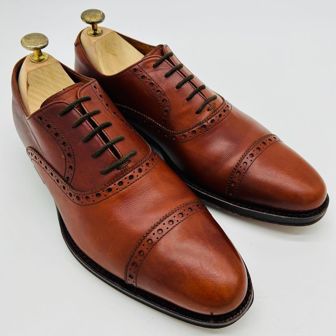 ジャランスリウァヤ ストレートチップ 25cm ブラウン 内羽根 革靴