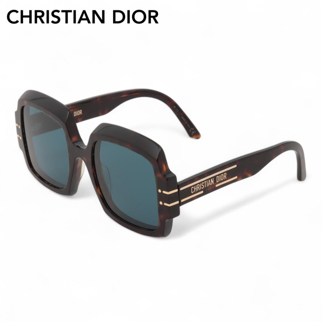 K5412 クリスチャンディオール サングラス ブラック ロゴ べっ甲 20B0