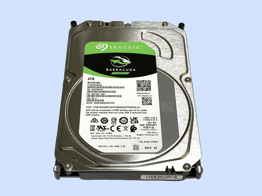 内蔵型ハードディスクドライブ M9228 Seagate BarraCuda 4TB ST4000DM004