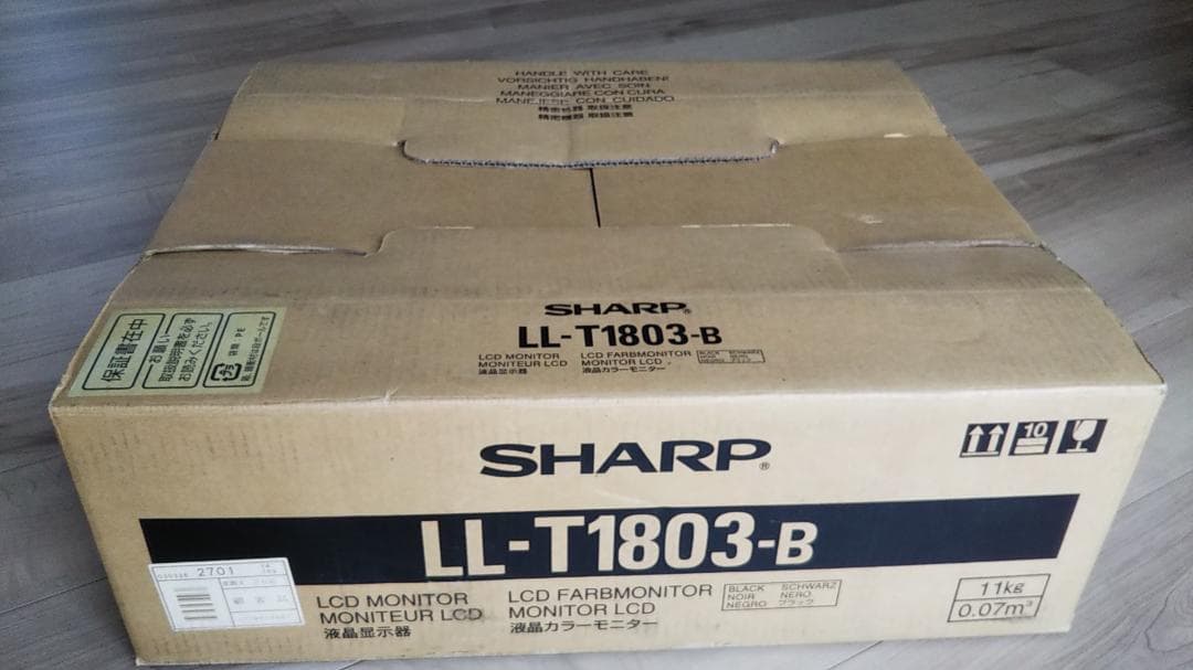 シャープ液晶カラーモニター LL-T1803/B(ブラック)