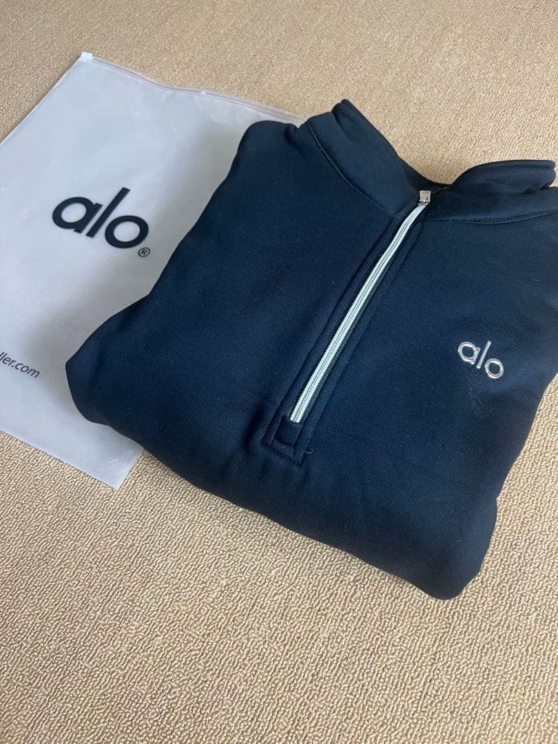 ALO YOGA ジップアップ トレーナー　スウェット　ブラックS M L