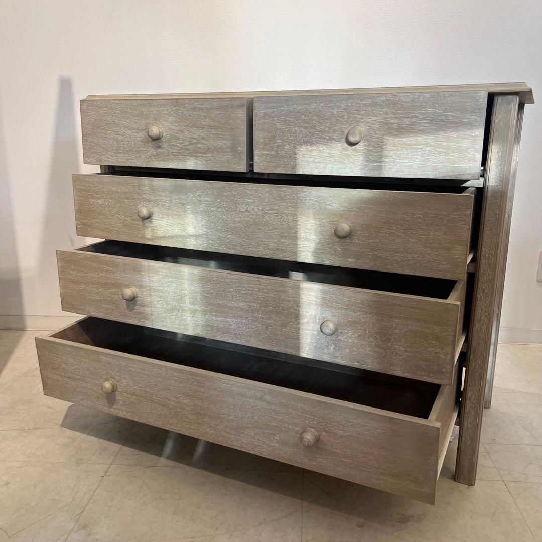 チェスト　シェビー　ホワイト　4段　5杯