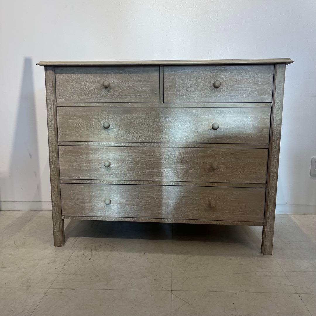 チェスト　シェビー　ホワイト　4段　5杯