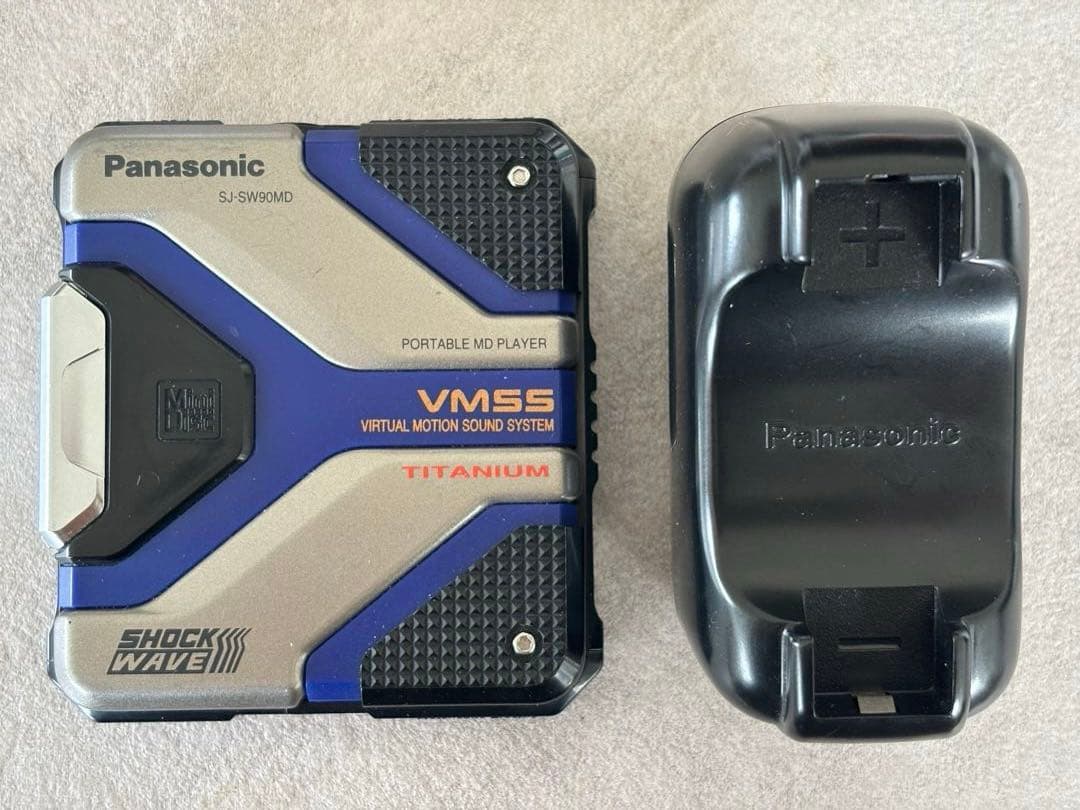 希少ジャンクPanasonic☆MDプレイヤーショックウェーブSJ-SW90MD