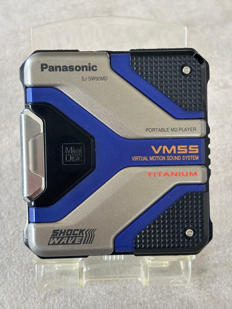 希少ジャンクPanasonic☆MDプレイヤーショックウェーブSJ-SW90MD